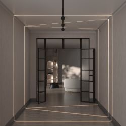 Трековый светильник Maytoni Exility Outline TR090-2-6W4K-B