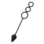 Тройное эрекционное кольцо 3см и 4см с анальным хвостом Erotist Toys Anal Plag with Cock Ring Drop Size S