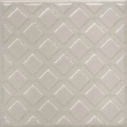 Декор Бахия 1 серый светлый глянцевый (KMD3STA014GN)