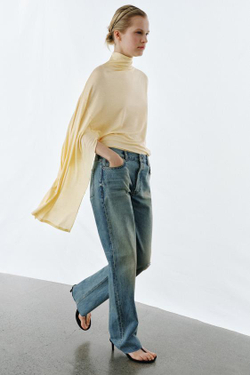 ZARA ДЖИНСЫ ZW SLIM СО СРЕДНЕЙ ПОСАДКОЙ, ВЫЦВЕТШИЙ СИНИЙ