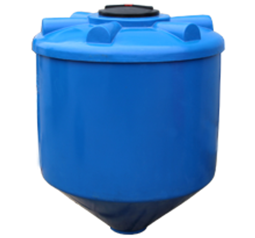 Ёмкость пластиковая пищевая STERH CONE 3000 л. конусная (2000x2000x1745см;синий) - арт.555101.3