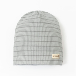 Шапка для мальчиков "Basic line" р. 48, полоска серая 9235921 (Крошка Я)