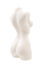 Белая интерьерная свеча в форме женского торса - 850 гр. (Цвет: белый)