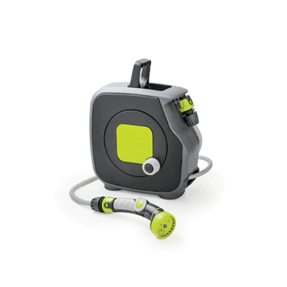 Катушка для шланга GF GF80285628 AQUABAG STYLE механическая в комплекте со шлангом 9 мм 11,5 м | Аксессуары для полива Green Apple