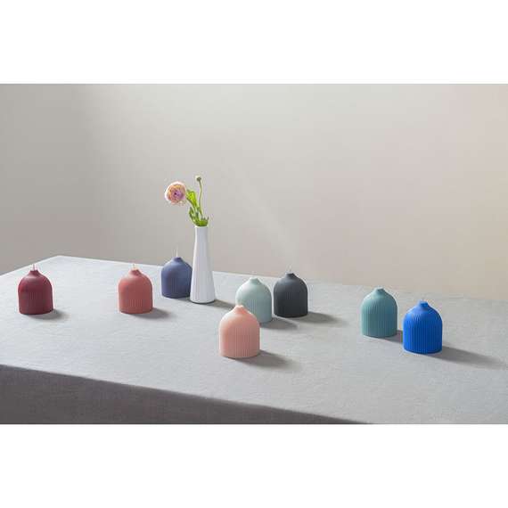 Свеча декоративная бирюзового цвета Edge 10,5 см