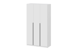 Шкаф распашной с наполнением (7 полок + 2 ящика + штанга) ШК 5 (1200), Белый