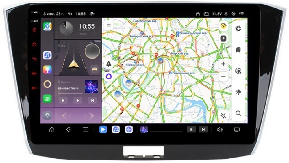 Магнитола для Volkswagen Passat 2015+ (без штатного усилителя) - Carmedia OL-1906 QLed, Android 13, TS20, CarPlay, SIM-слот