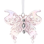 Подвеска «Волшебная бабочка» 10*11 см, Розовый