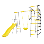 Детский спортивный комплекс для дачи ROMANA Богатырь (желтый/серый)