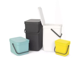 Brabantia - Контейнер для мусора Sort &amp; Go 12л белый / артикул   109782  / GTIN 8710755109782