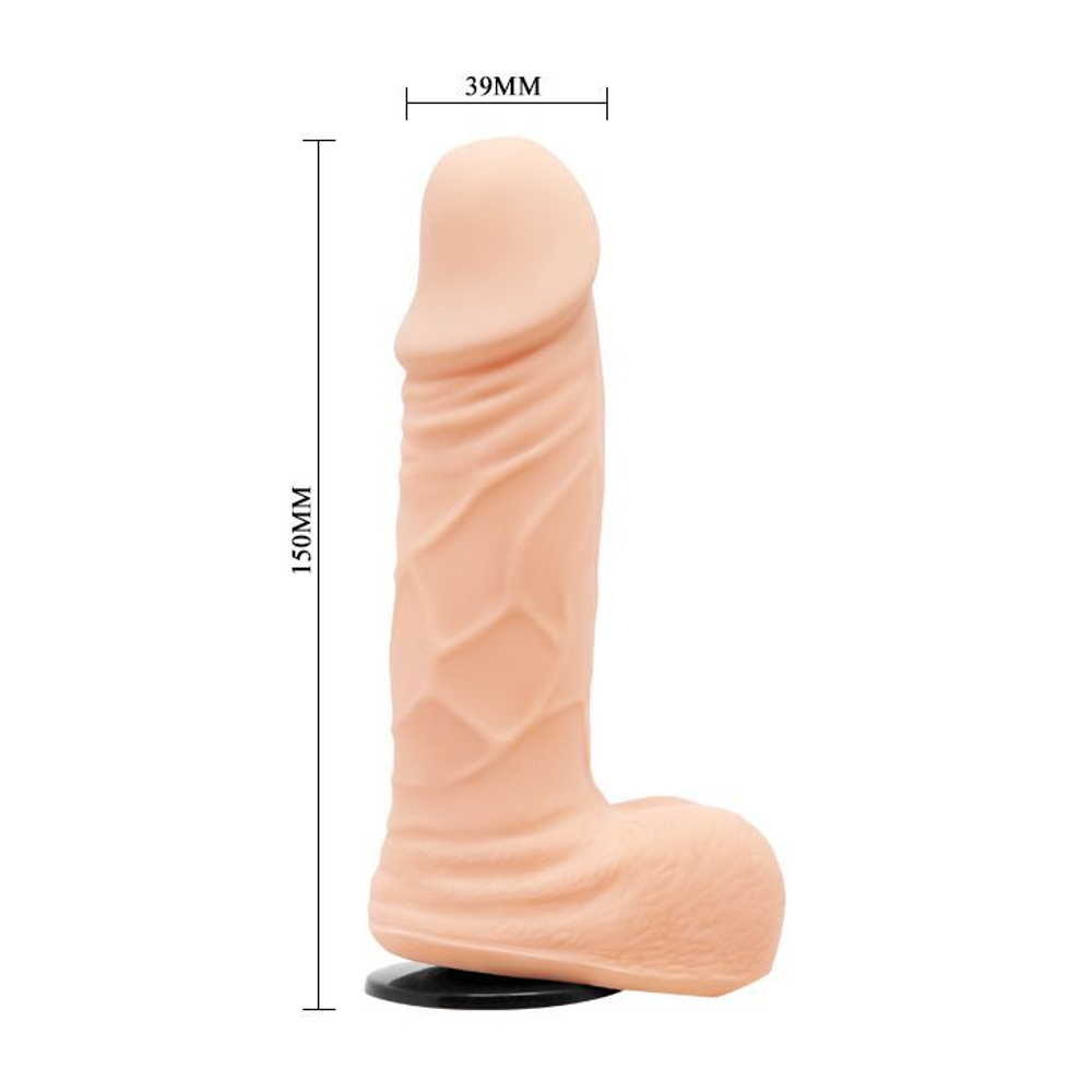 Женский страпон Sensual Comfort Strap-On - 15 см.