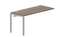 стол Strike 1580х680х750мм (2 громмета) - приставной элемент