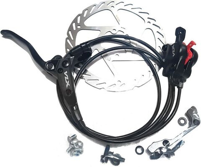 Тормоз дисковый гидравл задний, с ротором 160мм,  с адаптером, гидролиния 1650мм, лого VLX, б/уп.VLX