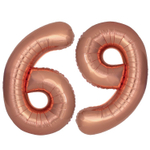 Шар фольгированный Цифра 9 101 см (Бронзовый)
