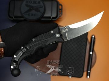 Складной нож Коллекционный Cold Steel Scimitar Serrated 25SS c клинком из стали VG-1, рукоять Zytel
