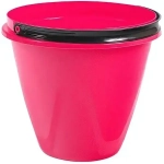 Ведро с крышкой Лайт 10л розовое