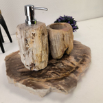 Набор из окаменелого дерева 3 предм Fossil Set NF-62865 поднос 30см*40см