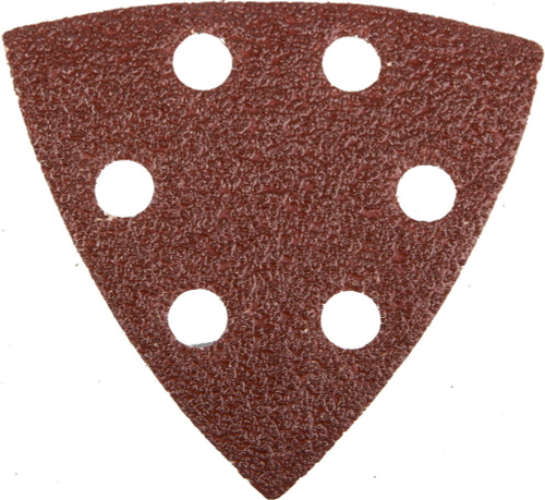 Треугольник шлифовальный универсальный STAYER ″MASTER″ на велкро основе, 6 отверстий, Р40, 93х93х93мм, 5шт