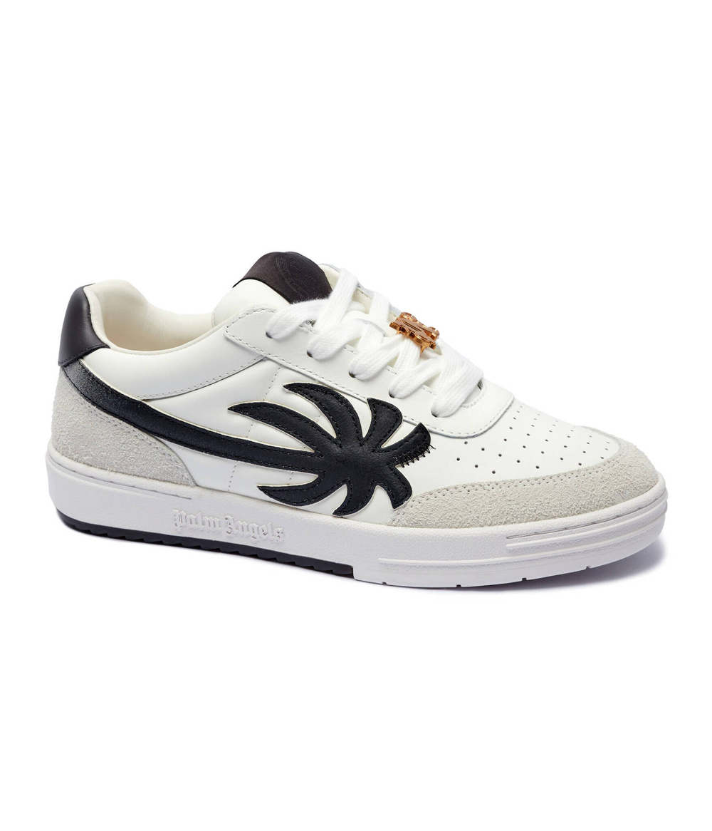Кожаные кроссовки palm beach university Palm Angels - белый(PMIA097F 24LEA002)