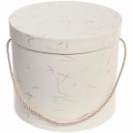 Коробка подарочная «Элегант» 22*19 см, белый