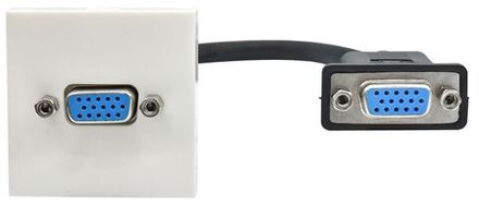 Розетка 2мод. VGA M/M РКМ-20-20-П бел. PRIMER IEK PR-KK40D-RV-0-2-K01