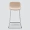 Полубарный стул Neo Soft 65 см, бежевый, ножки хром