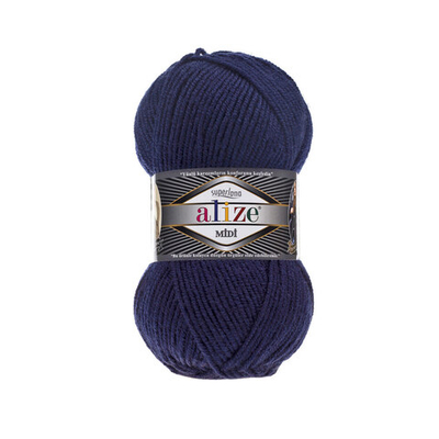 Пряжа Alize (Ализе) Superlana Midi / уп.5 мот. по 100 г, 170м, 058 темно-синий A