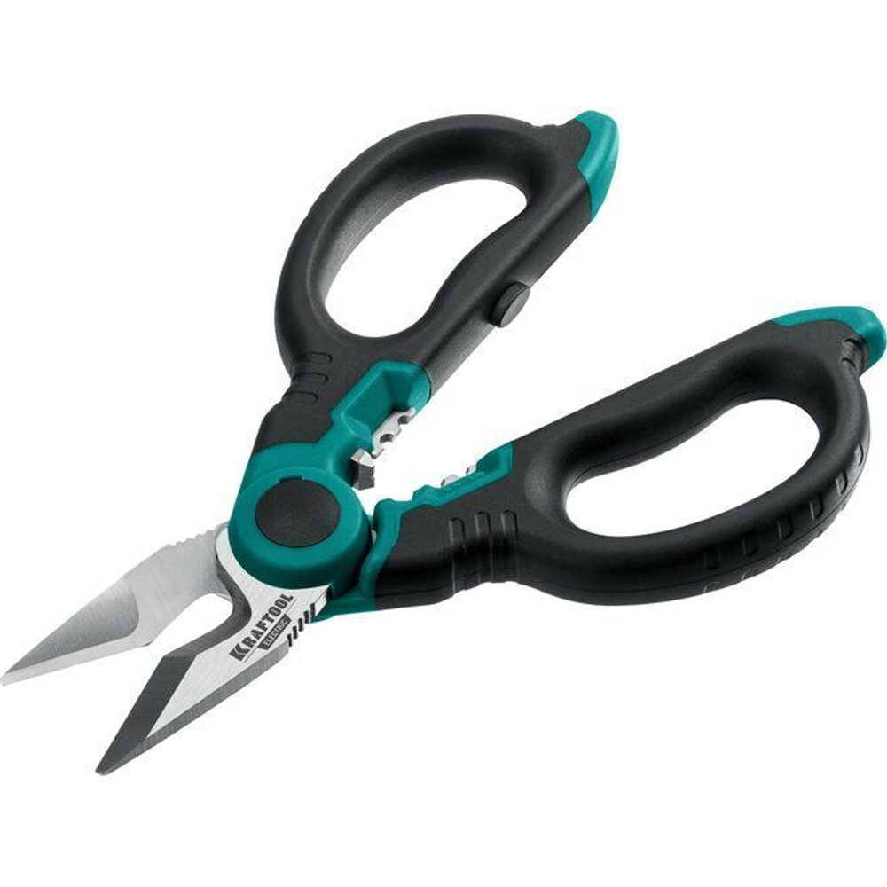 Ножницы электрика KRAFTOOL 4-в-1, 160 мм, с чехлом, ELECTRIC