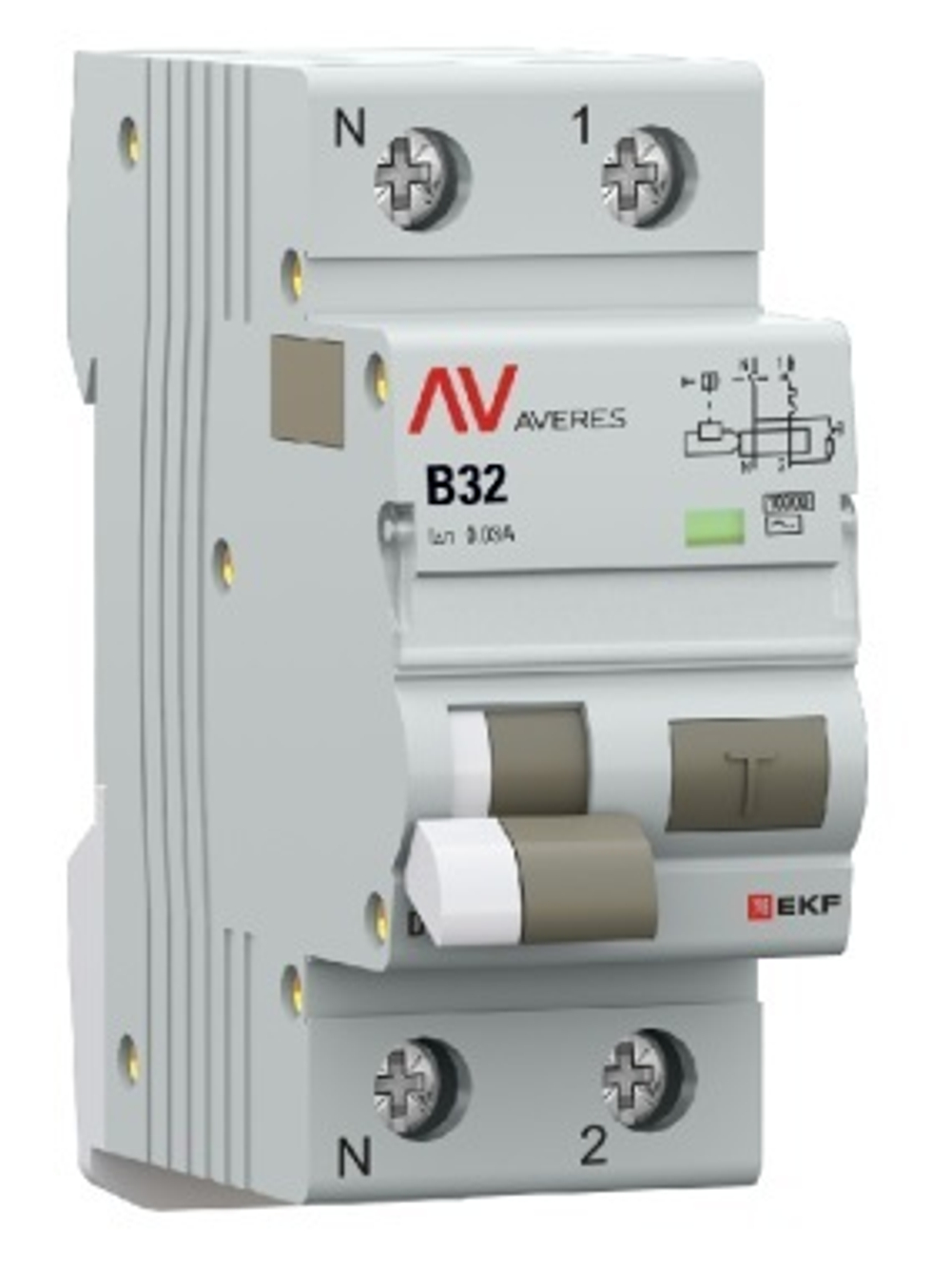 Автомат дифференциальный EKF rcbo10-1pn-32B-30-ac-av