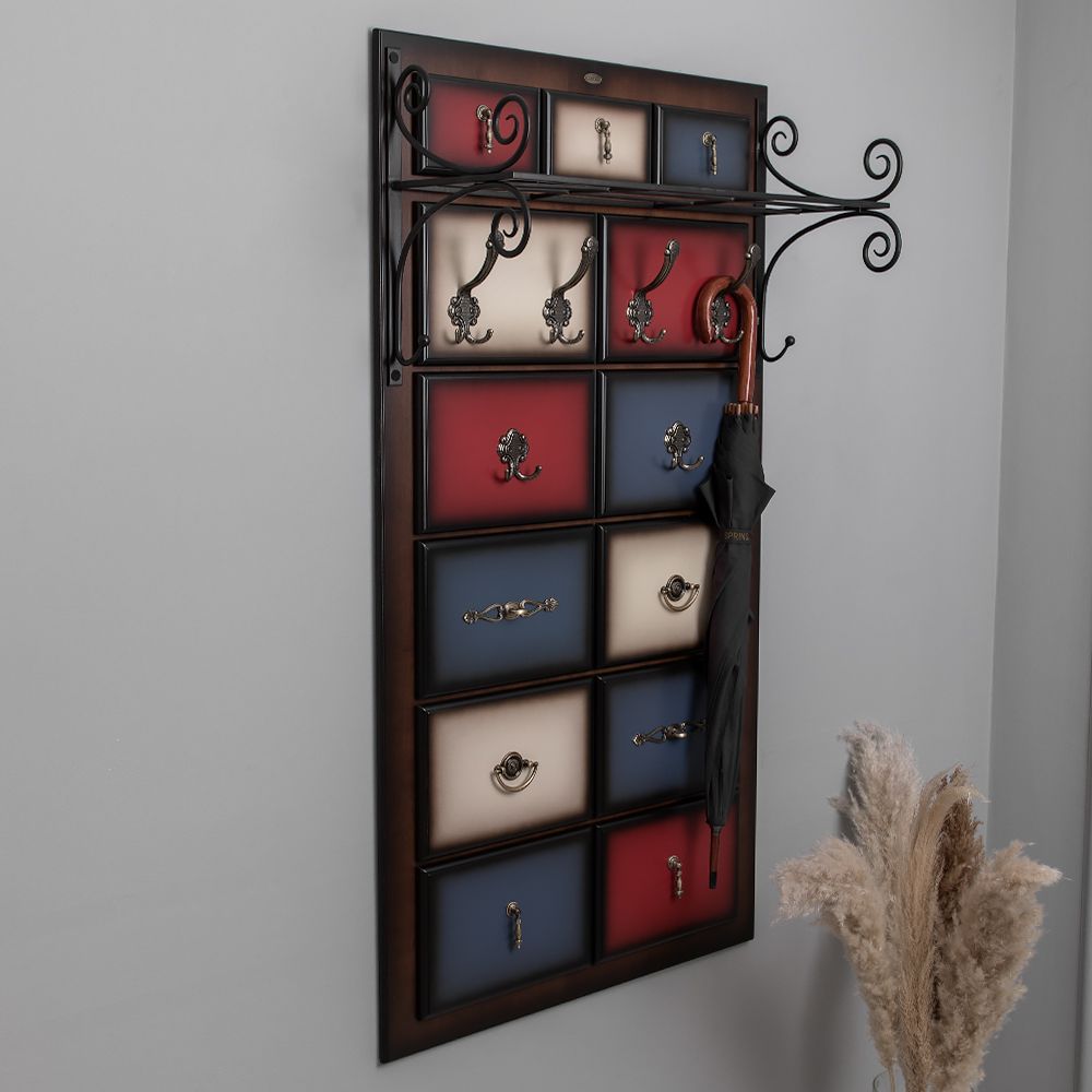 Вешалка настенная Пандора 3 Орех Mix Bright