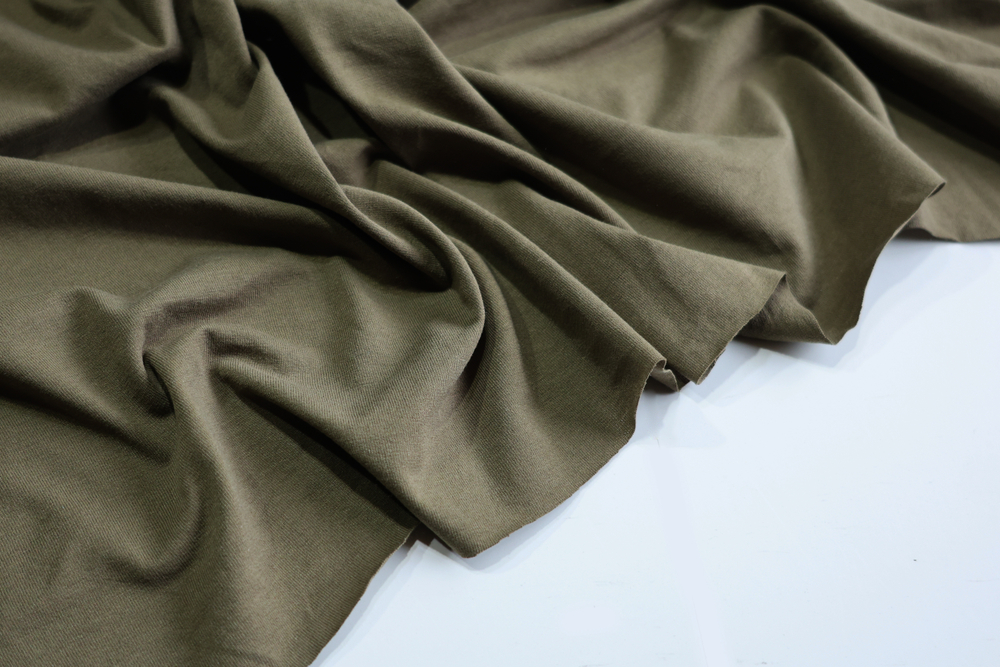 ХАКИ - Кулирка 100% х/б, пенье (КРВ683 Маша) (к1 стрела от кромки 10см)