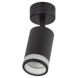 Светильник настенно-потолочный спот ЭРА OL23 BK под лампу MR16 GU10 поворотный черный