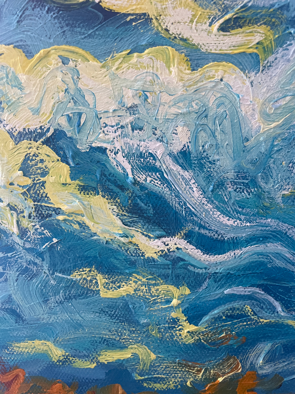 Картина маслом на холсте "День солнца" 80х50 см. Деревянный подрамник. Художник Наталия Осадчук