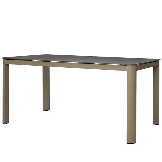 Уличный стол Leif, 160х90х75 см, серо-бежевый