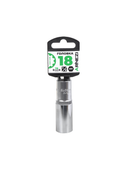 Головка 1/2" Gear Lock 18 мм L=78 мм удлиненная, на холдере Arnezi R0330118