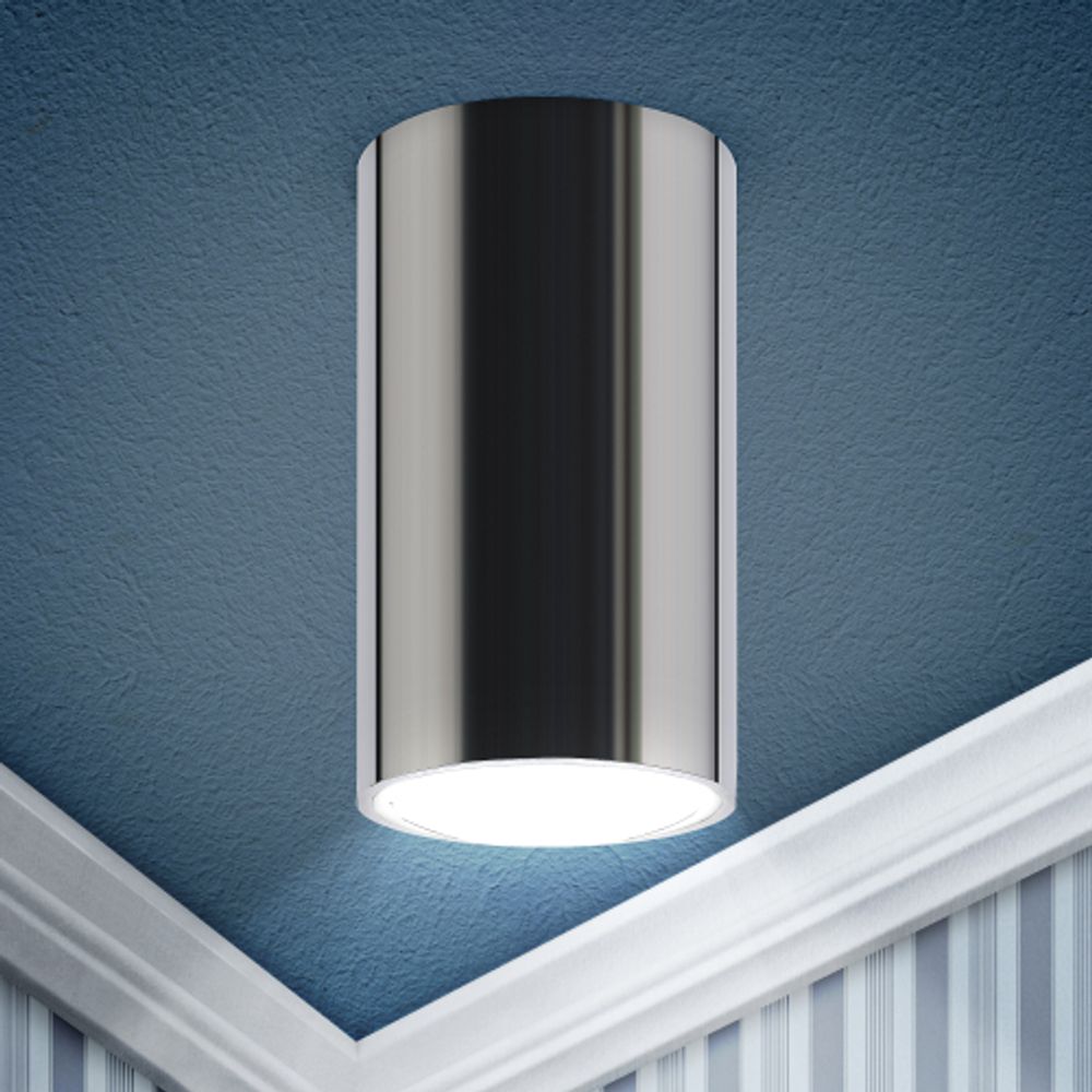 Светильник накладной ЭРА OL15 GU10 CH под лампу MR16 GU10 хром | Накладные светильники