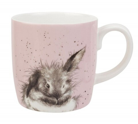 Кружка "Кролик" Wrendale Designs, розовая, 0,4 л