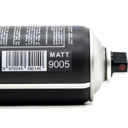 Черная матовая RAL 9005 акриловая 520мл краска аэрозольный баллончик Gamma Paint