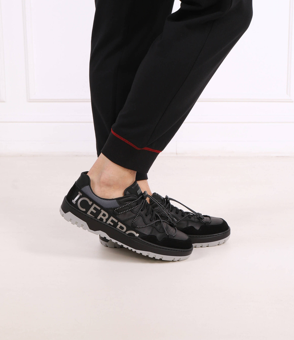 Кожаные кроссовки Iceberg - черный(IU15400B)