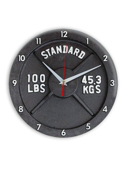 часы Блин штанги motivation clock 10 (-)