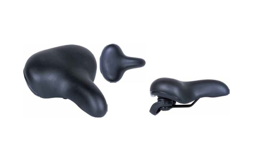 Седло HOGGER, комфорт 255x205 мм, унисекс, эластомер, черное