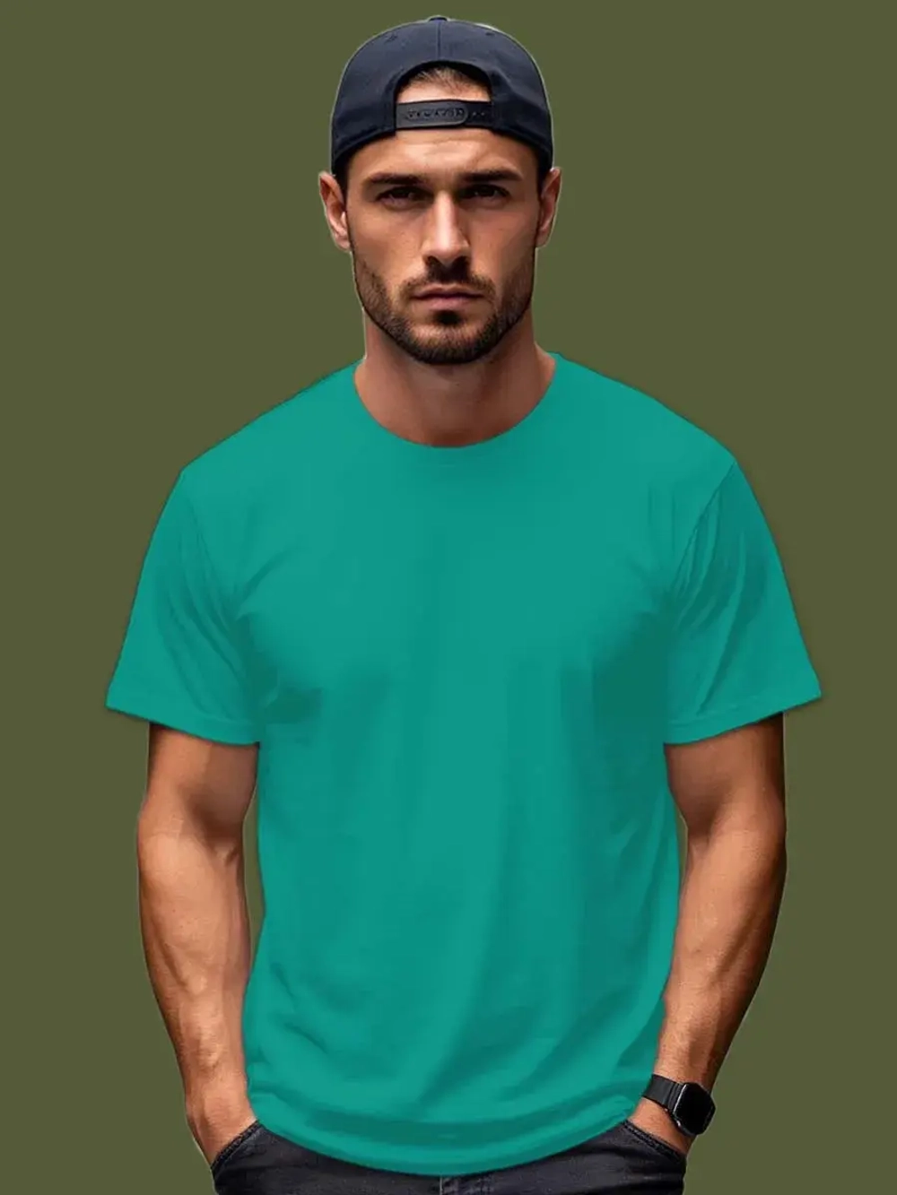 Футболка Взрослая.Премиум однотонная.Набор 2 шт