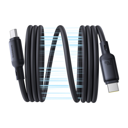 USB-C Кабель Baseus PicoGo Magnetic Liquid Charging+Data 240W 1m - Cluster Black