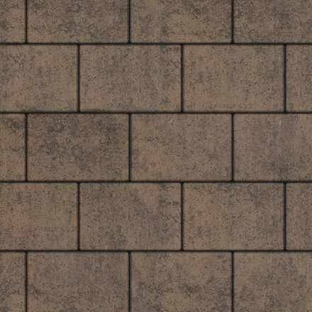 Тротуарная плитка ПРЯМОУГОЛЬНИК 300х200 мм - Листопад гладкий Шелковица