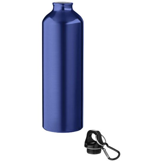 Бутылка для воды с карабином Oregon из переработанного алюминия, сертифицированного по стандарту RCS, объемом 770 мл