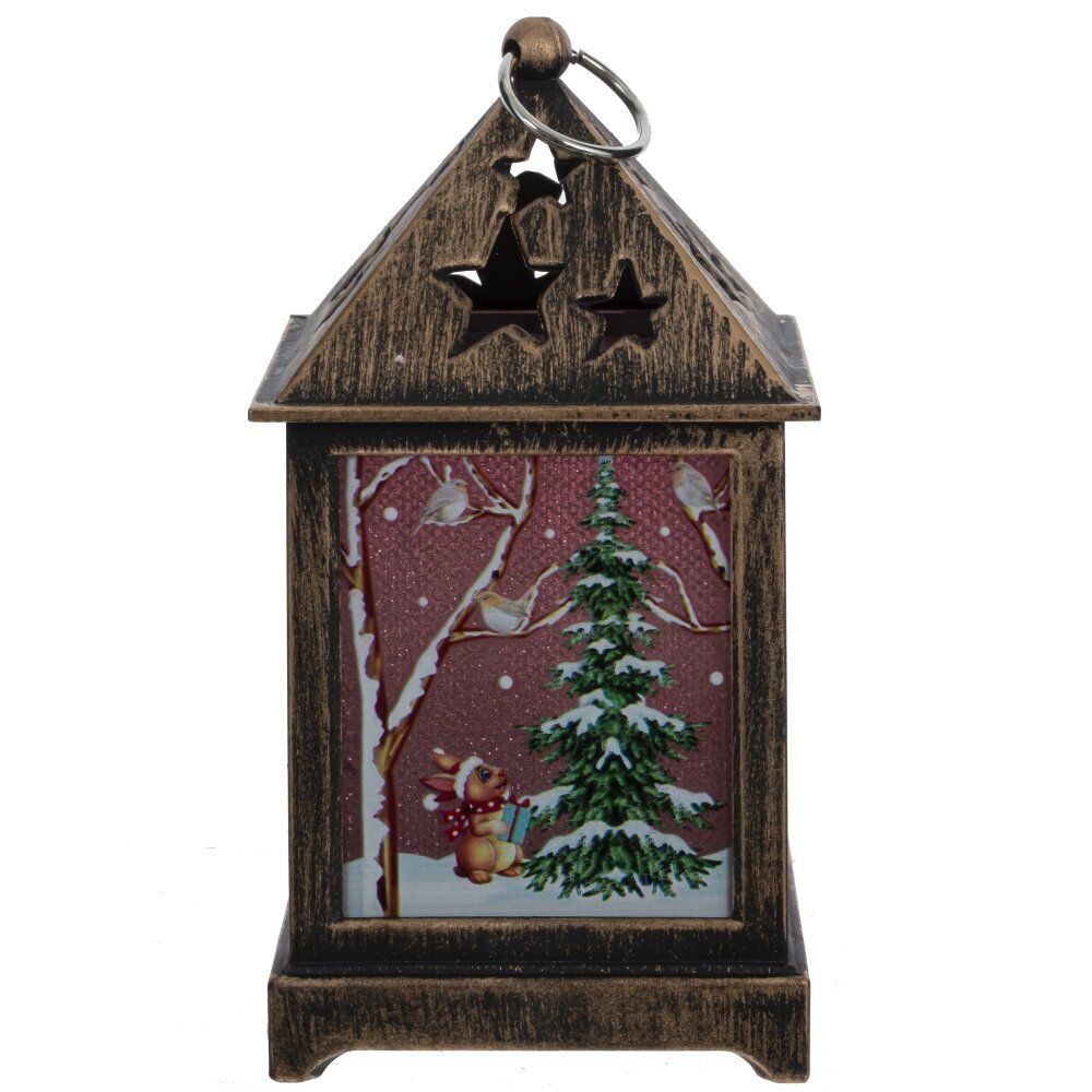 GAEM Изделие декоративное "Фонарь" (подсветка, 3xLR44), L6,5 W6,5 H12,5 см, 3в.