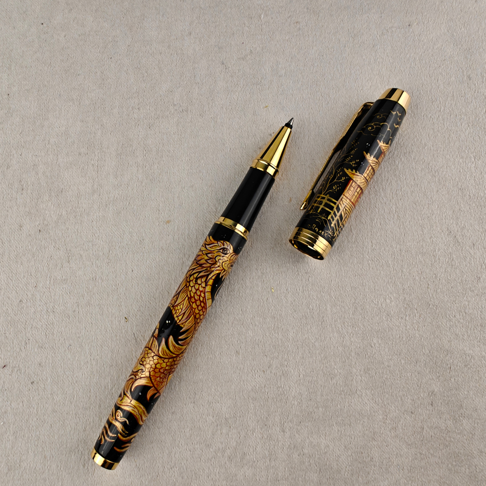 Ручка расписная Паркер "Золотой дракон" в коробке