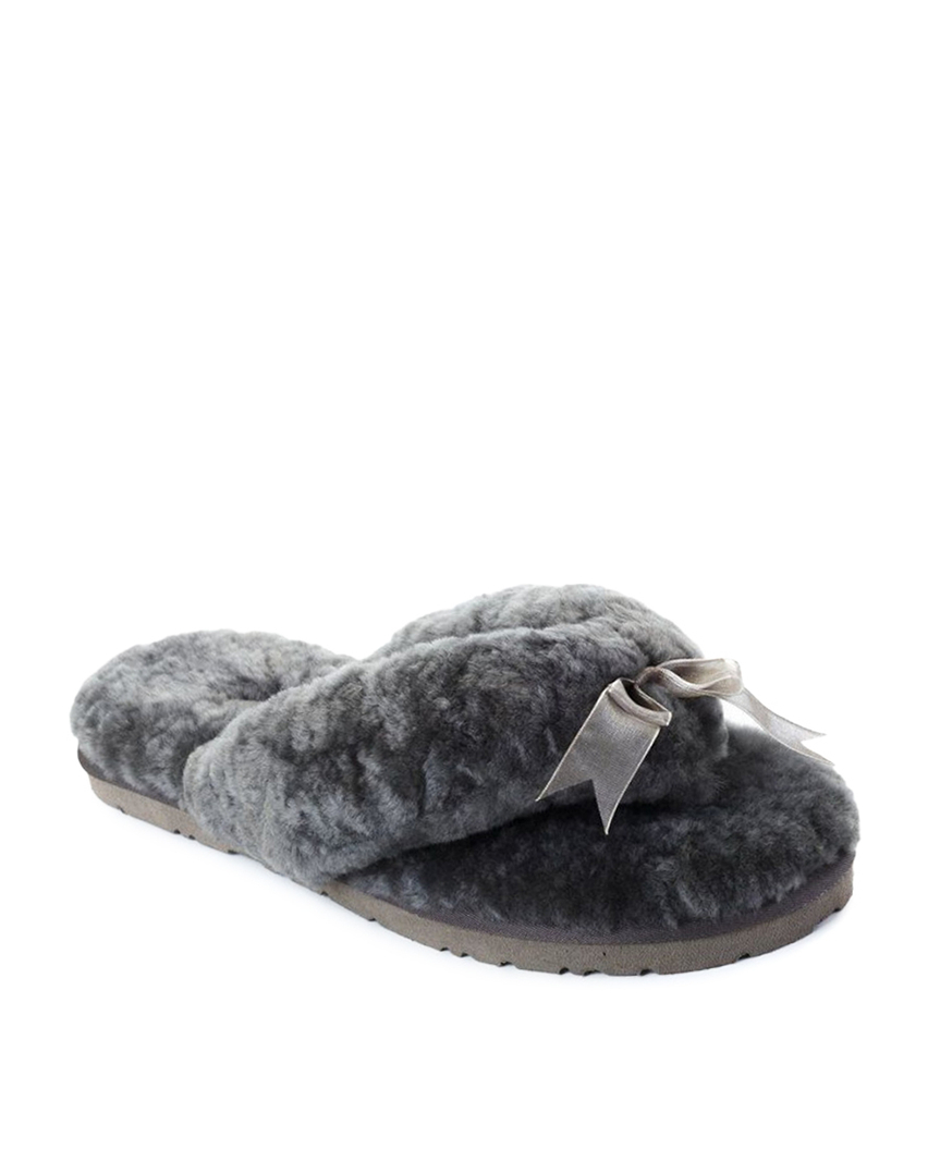 FLUFF FLIP FLOP II-grey