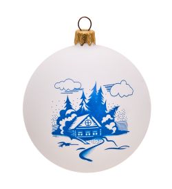 Элита НФШ-1482/2 Ел.украшение Шар «Домик в лесу» 85 мм