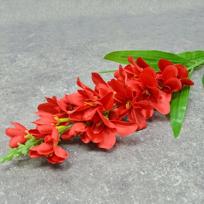Цветы искусственные "Фрезии", цвет красный